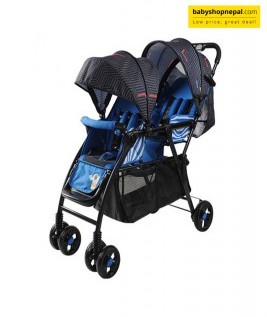 Twin Stroller Blue