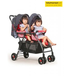 Twin Stroller Red