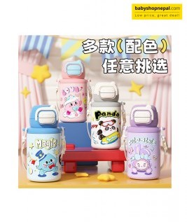 WATER FLASK 500ML &ndash; Korean Style Stainless Steel Vacuum Thermos for Children 10