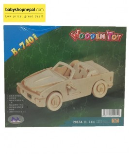 3D Wooden Car Jigsaw Puzzle Toy 1