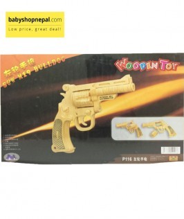 3D Wooden Pistol Jigsaw Puzzle Toy 1