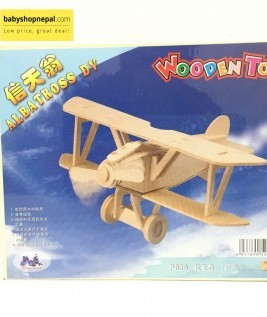 3D Wooden Plane Jigsaw Puzzle Toy 1