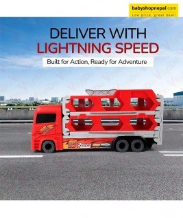 McQueen Foldable Racing Track with Lightning McQueen Car Truck 7